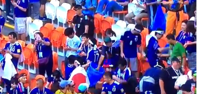 Gospoda: Navijači Japana kupili smeće poslije utakmice na Mundijalu