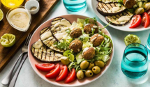 Ljuti falafel u slatkom sosu od tahinija