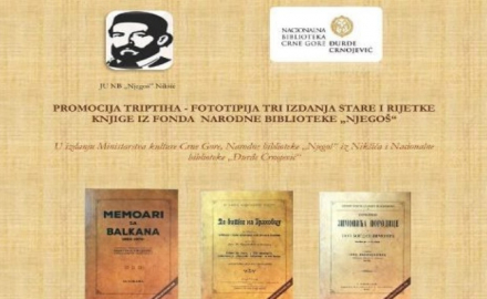 Na Cetinju predstavljanje fototipije starih i rijetkih izdanja iz biblioteke "Njegoš"