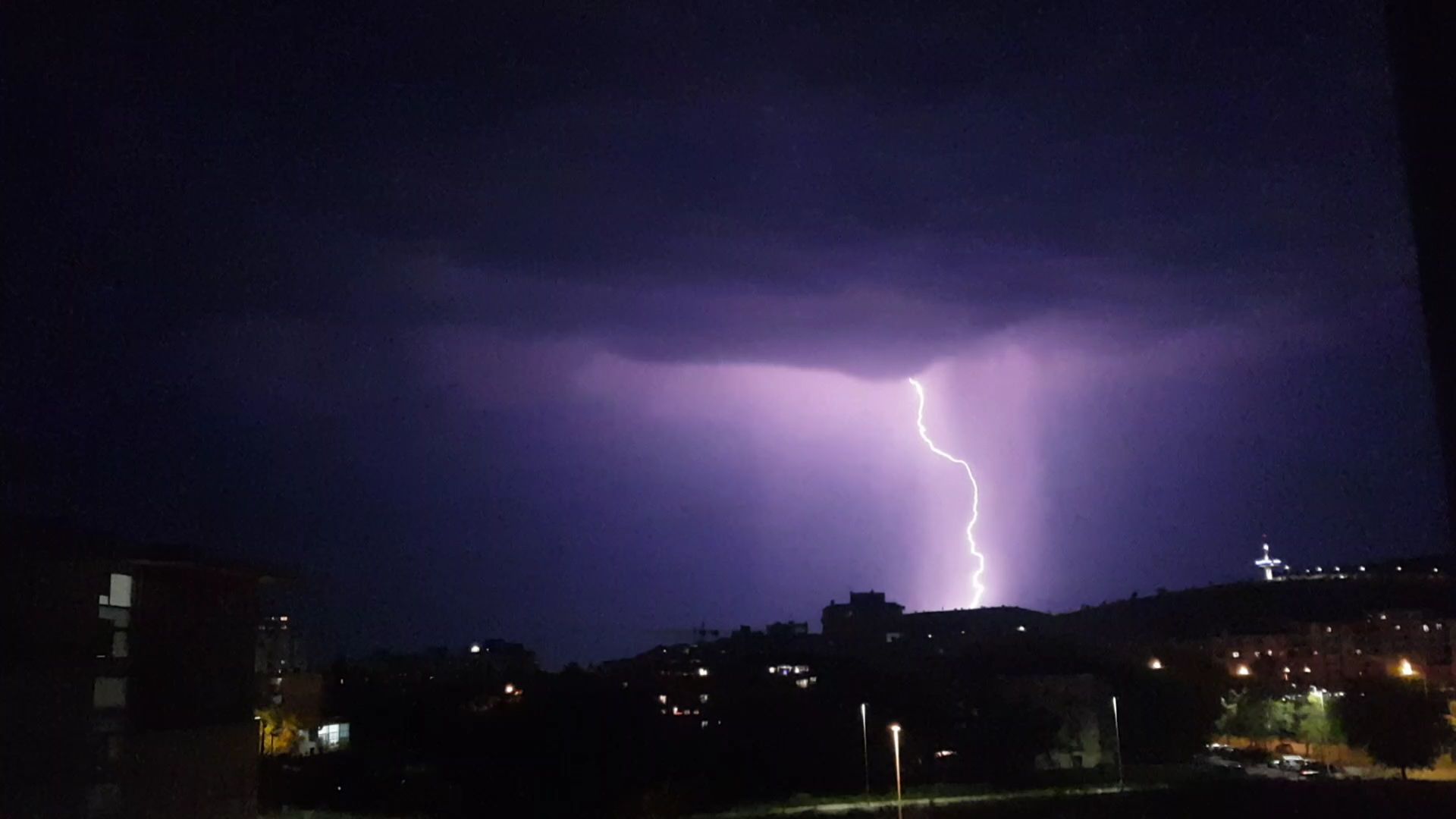 "Ples" gromova iznad Podgorice