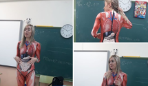 Nastavnica učenicima slikovito objasnila anatomiju ljudskog tijela