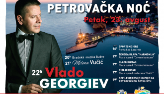Vlado Georgijev 23. avgusta na "Petrovačkoj noći"