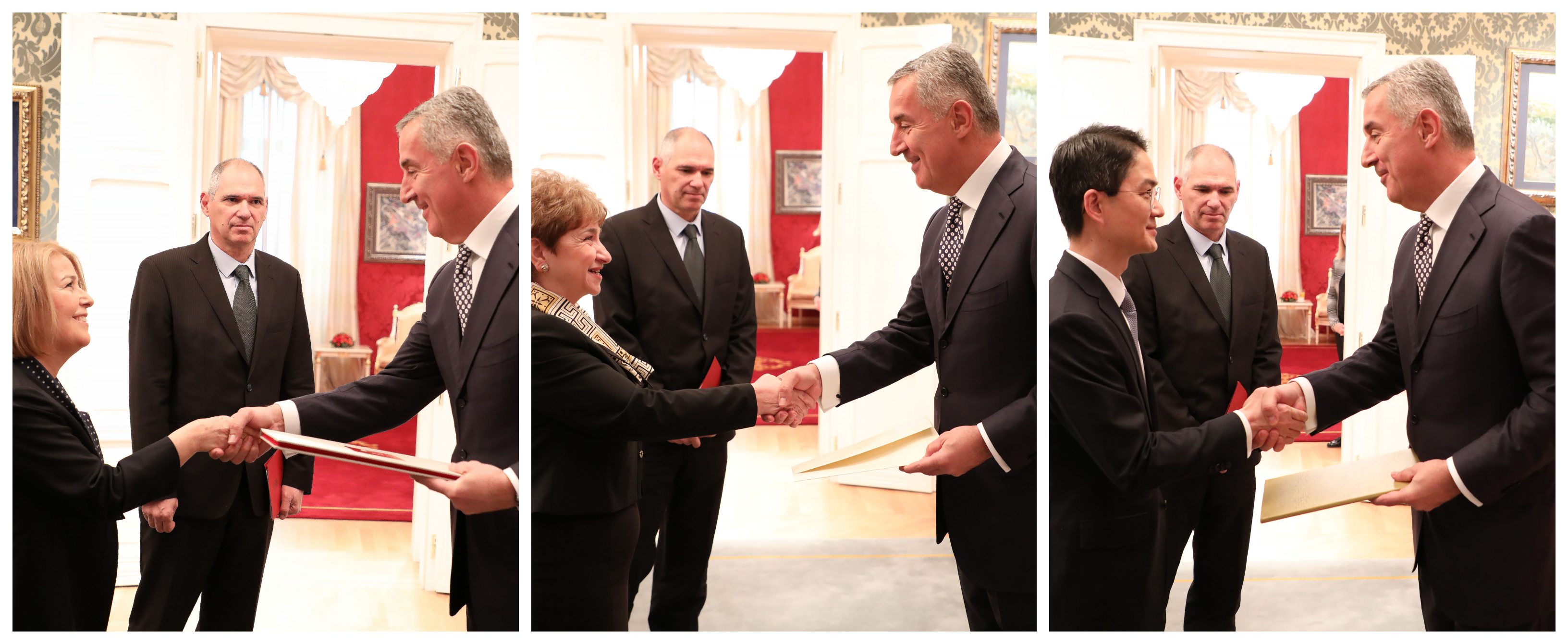 Đukanović primio akreditivna pisma novonaimenovanih, izvanrednih i opunomoćenih ambasadora