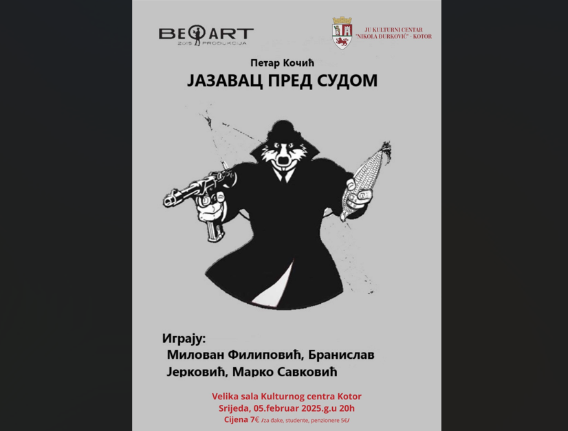 Pozorišna predstava „Jazavac pred sudom“