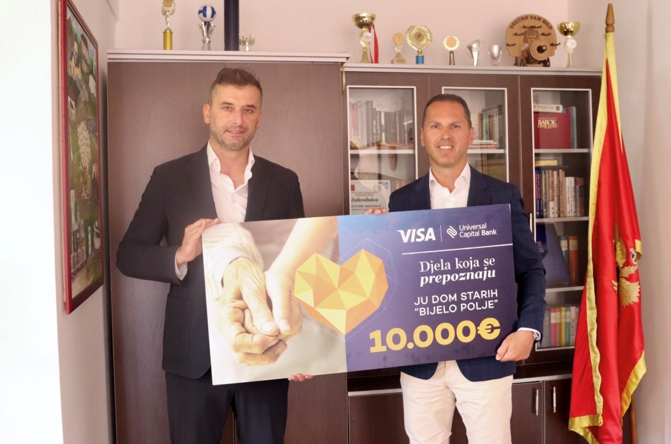 Universal Capital Bank i Visa uručili donaciju Domu starih u Bijelom Polju – Djela koja se prepoznaju nastavljaju da mijenjaju zajednicu!