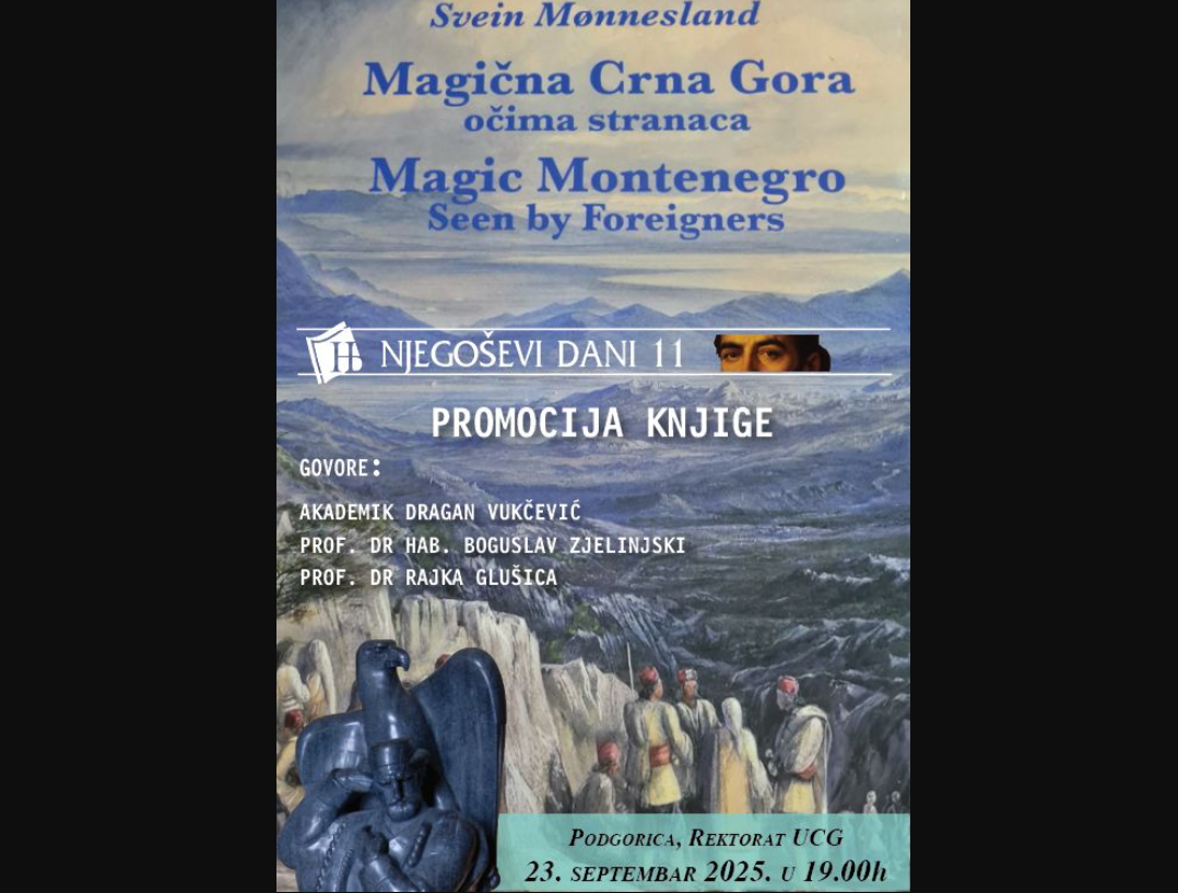 Promocija knjige "Magična Crna Gora očima stranaca" na UCG