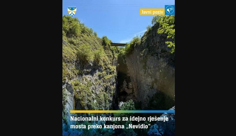 Raspisan nacionalni konkurs za idejno rješenje mosta preko kanjona Nevidio