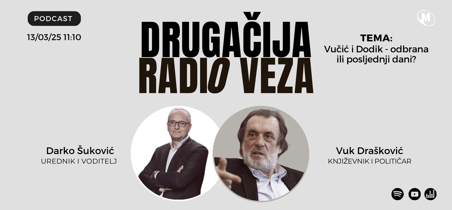 Vuk Drašković gost DRV: Vučić i Dodik - odbrana ili posljednji dani?