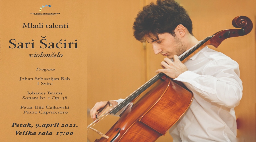 Koncert violončeliste Sarija Šaćirija u KIC-u