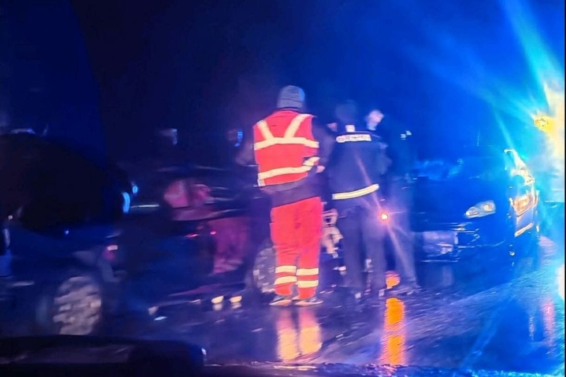 Lančani udes na putu Podgorica - Nikšić: Saobraća se jednom trakom naizmjenično