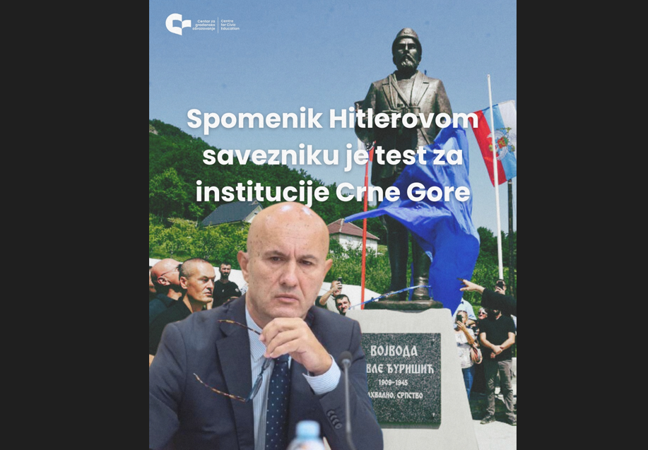 CGO: Spomenik Hitlerovom savezniku je test za institucije Crne Gore
