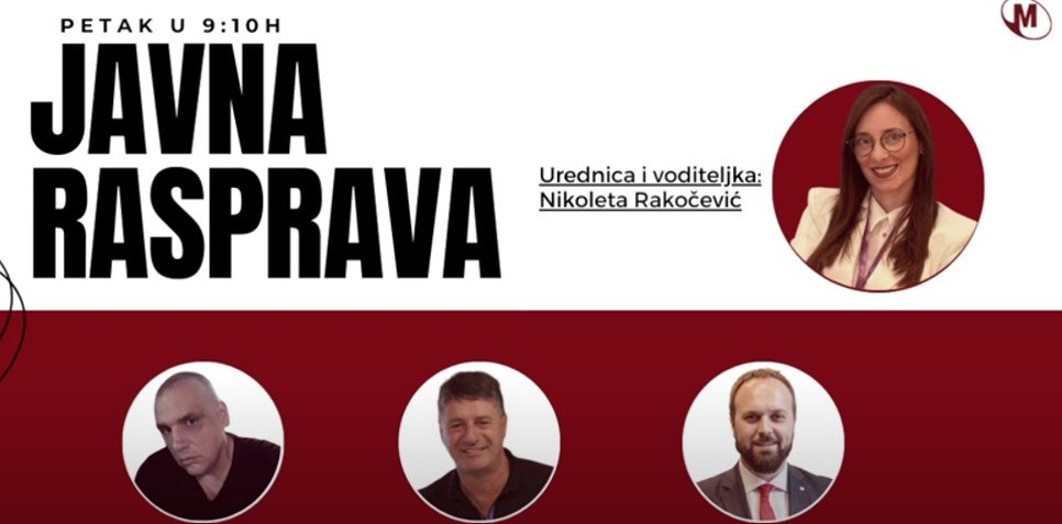 Poslušajte današnje izdanje emisije Javna rasprava