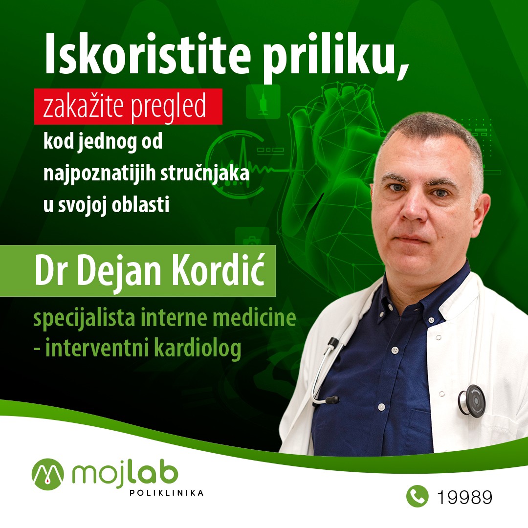 Dr Dejan Kordić, specijalista interne medicine: Preduprijedite infarkt miokarda