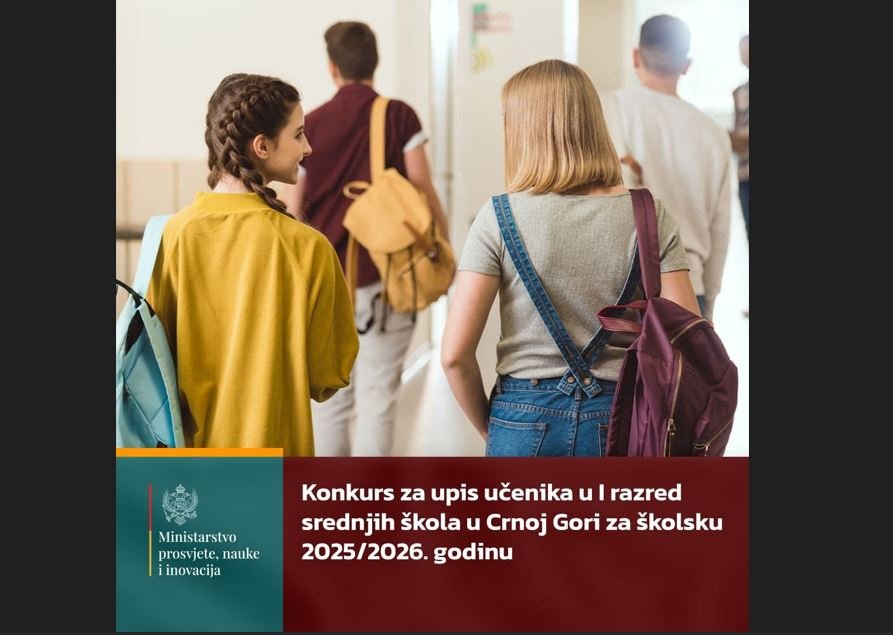 MPNI objavilo konkurs za upis u prvi razred srednjih škola