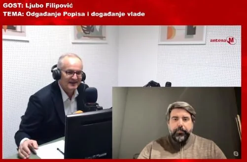 Filipović: Najava odgađanja popisa potpiruje vatru među pješadijom nekadašnjeg DF-a; Spajić treba da se zabrine oko Milatovićevih izjava Gardijanu