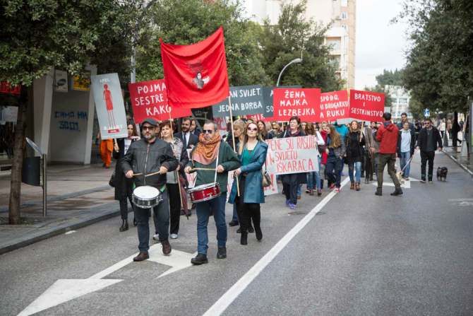 Osmomartovski marš u Podgorici: Žene da budu aktivne i solidarne