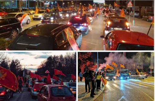 Širom Crne Gore: Patriotske auto kolone za odbranu nezavisne građanske CG, pogledajte snimke
