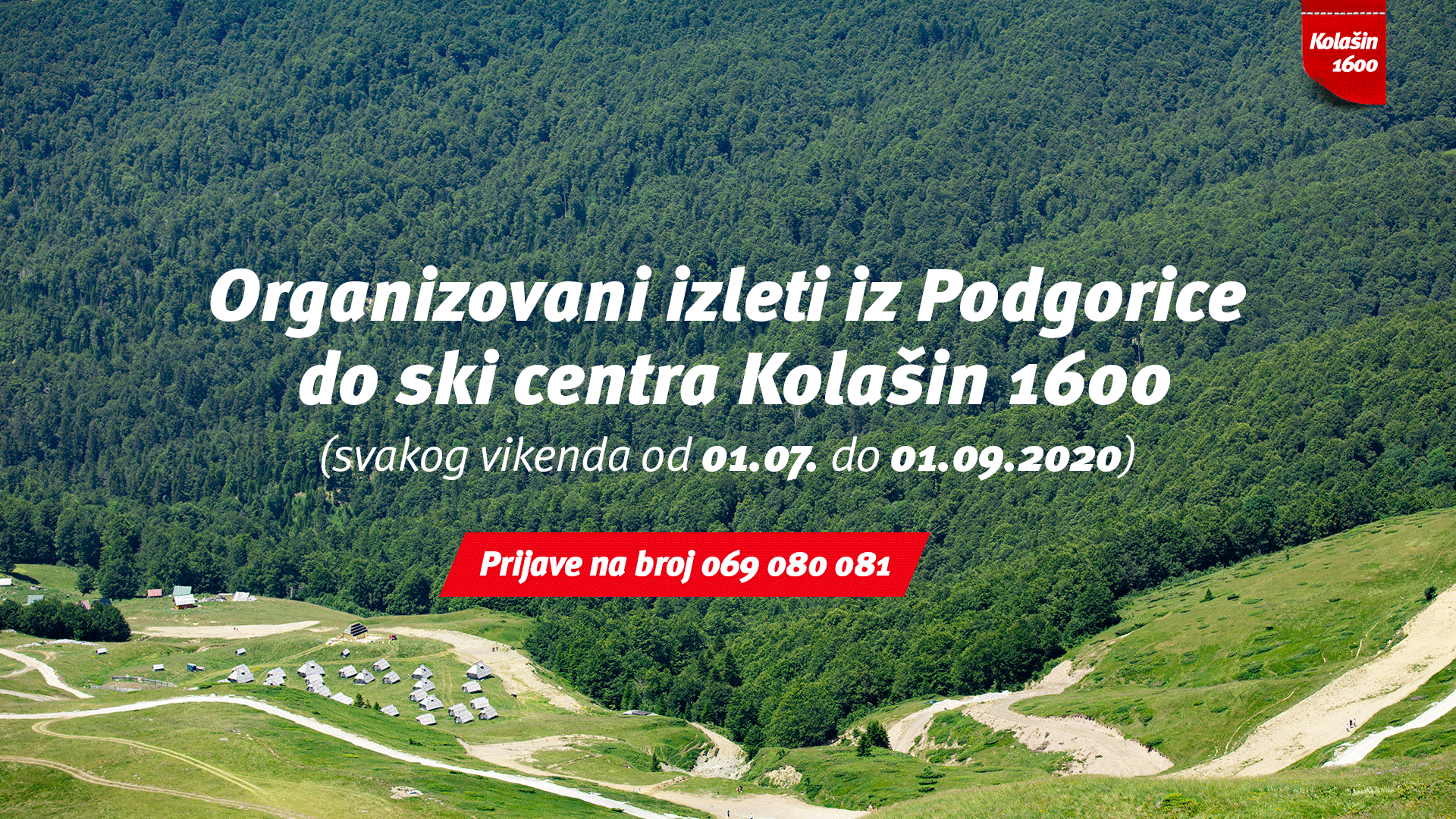 Svakog vikenda izleti iz Podgorice do ski centra Kolašin 1600