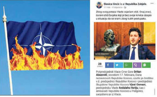 Nova direktorica Direktorata za predškolsko i osnovno obrazovanje aktivna na društvenim mrežama: NATO zastava u plamenu, Kosovo je dio Srbije…