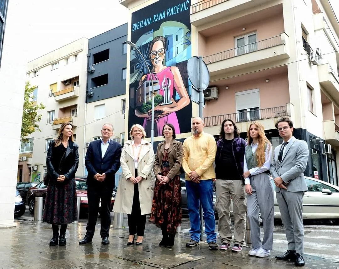 Izuzetne žene Crne Gore: Mural Svetlane Kane Radević krasi centar Podgorice