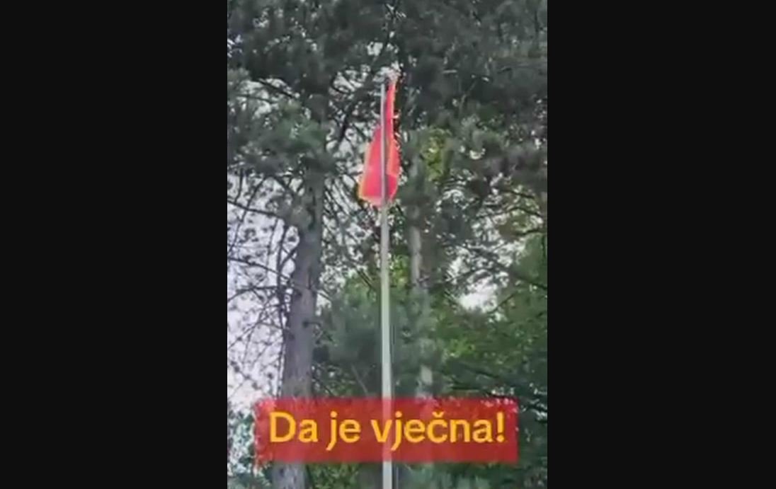Potez za primjer: Naišli na oštećenu crnogorsku zastavu i zamijenili je novom