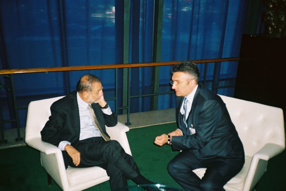 Vlahović i Solana, OUN, Njujork, septembar 2005.