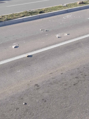 Kamenje kojim su građani gađali policiju