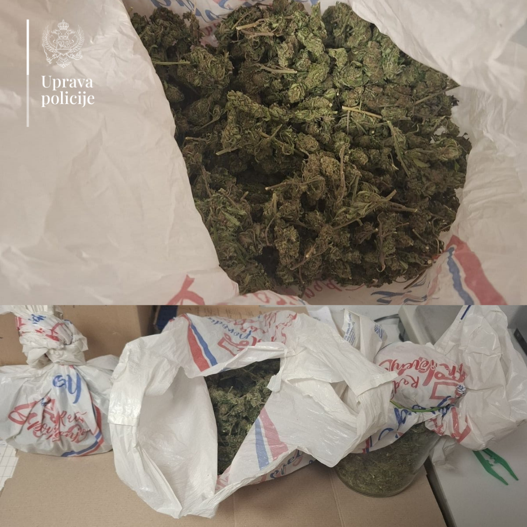 Uhapšen albanski državljanin, pronađeno skoro 2,5 kg marihuane