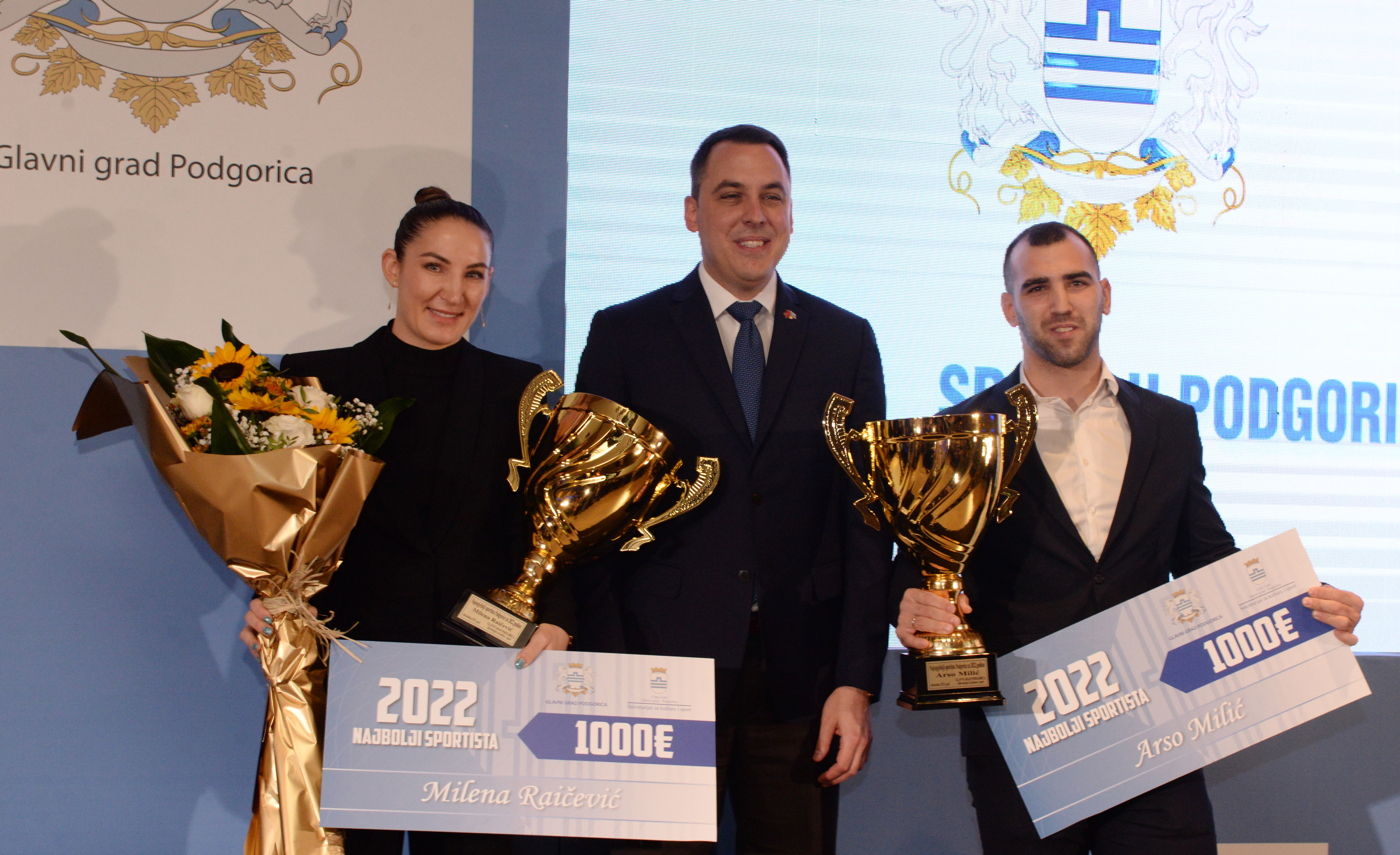 Glavni grad: Raičević i Milić najbolji u 2022. godini