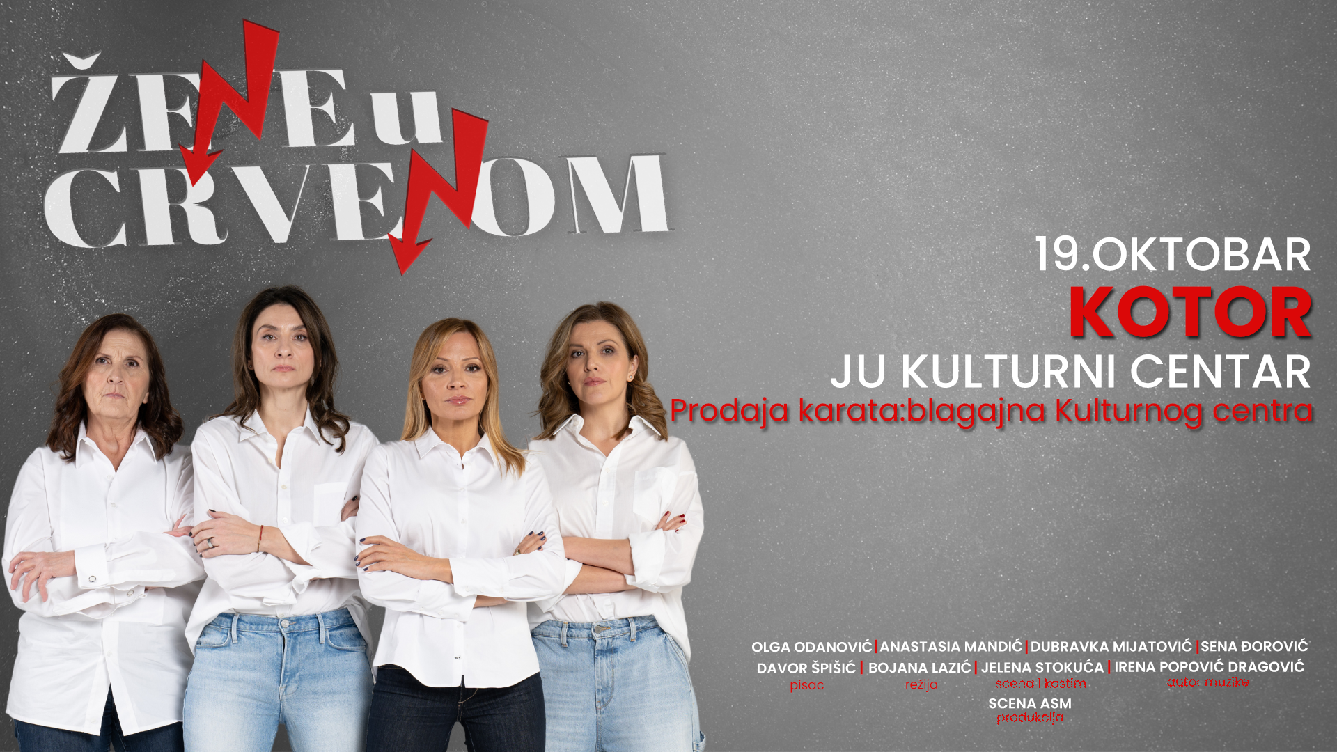 Komedija “Žene u crvenom” u Kotoru