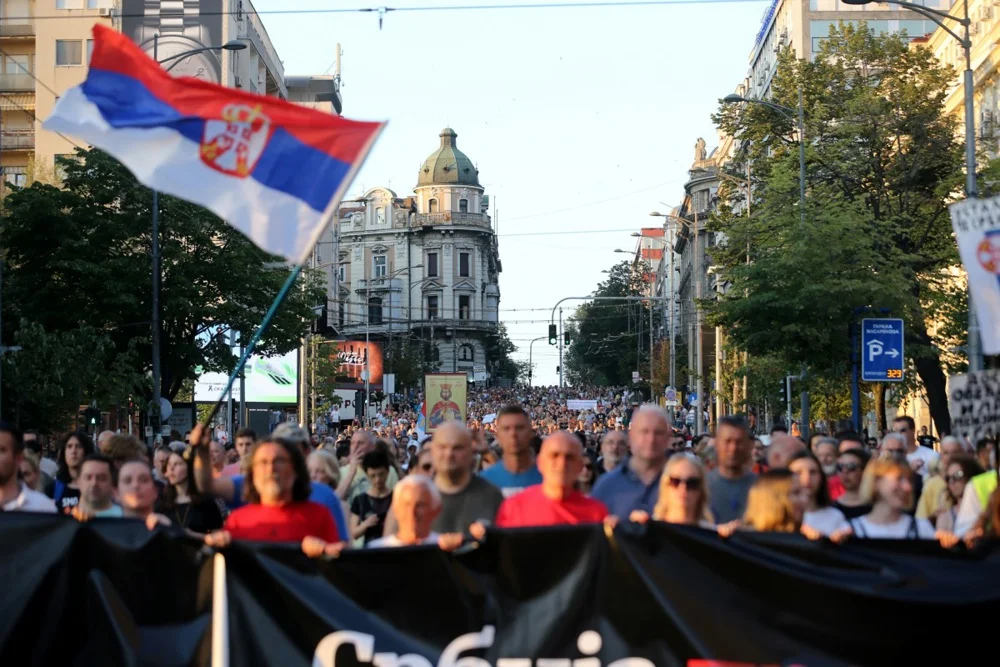 U Beogradu održan 21. protest 'Srbija protiv nasilja'