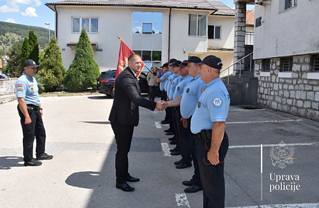 Šćepanović u posjeti RCB Zapad: Stanje bezbjednosti stabilno, policija uspješna u borbi protiv kriminala