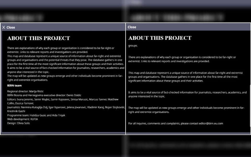 BIRN uklonio imena kreatora skandaloznog projekta 'mapiranja ekstremista'
