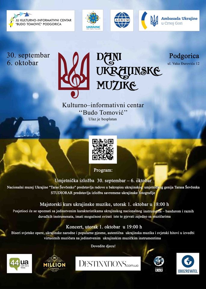 Dani ukrajinske muzike u Crnoj Gori