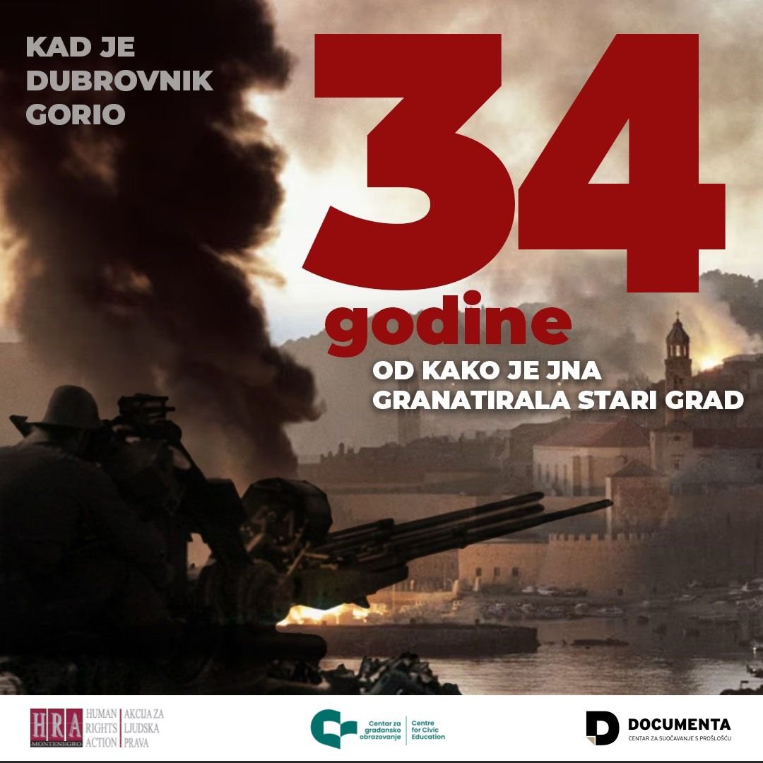 34. godišnjica granatiranja Dubrovnika: NVO pozivaju na proaktivno procesuiranje ratnih zločina