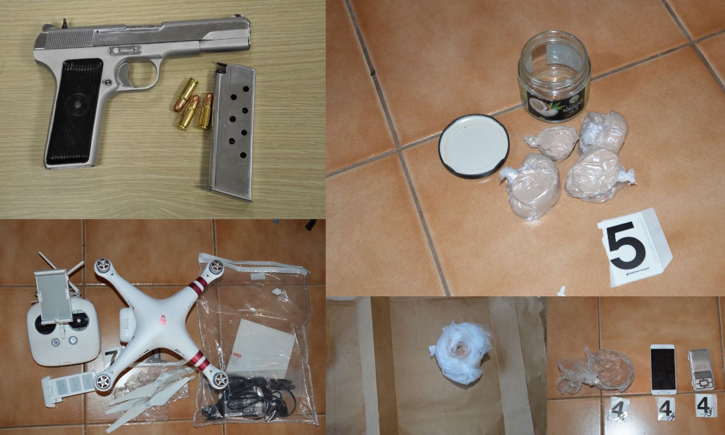 Hapšenja u Podgorici: Pronađen heroin, pištolj, dron...