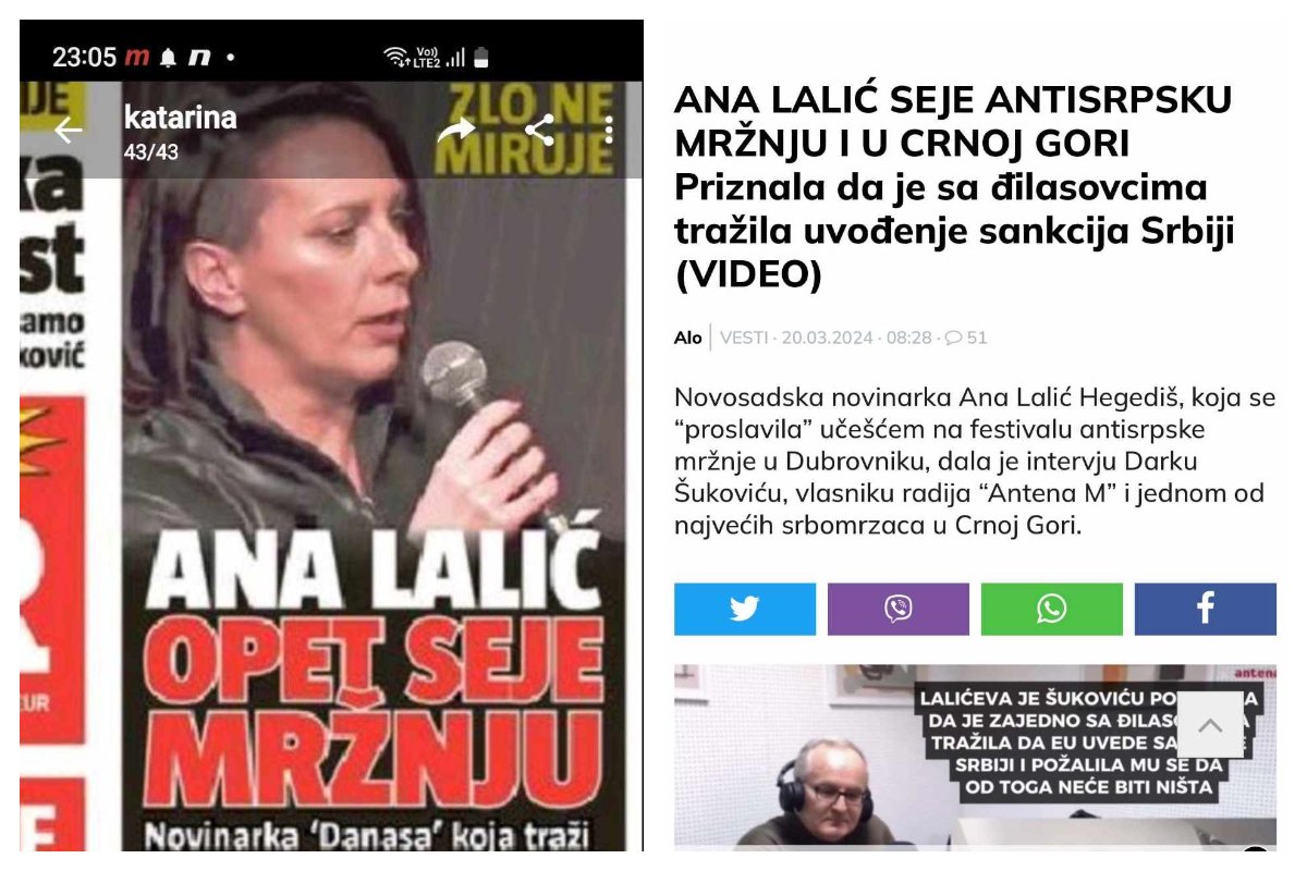 Hajka beogradskih tabloida protiv Ane Lalić zbog gostovanja na Anteni M