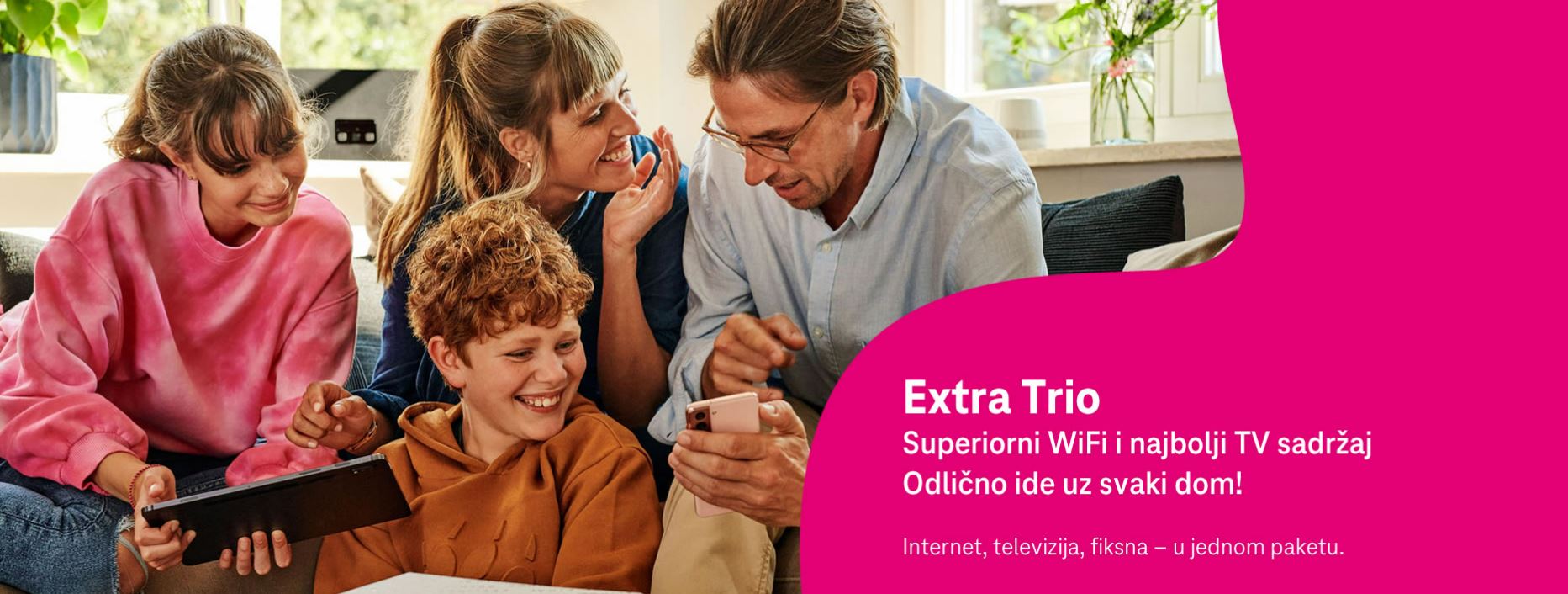 Telekom Extra Trio: superiorno WiFi iskustvo na optici, otključani kanali, dodatni Extra TV na više televizora