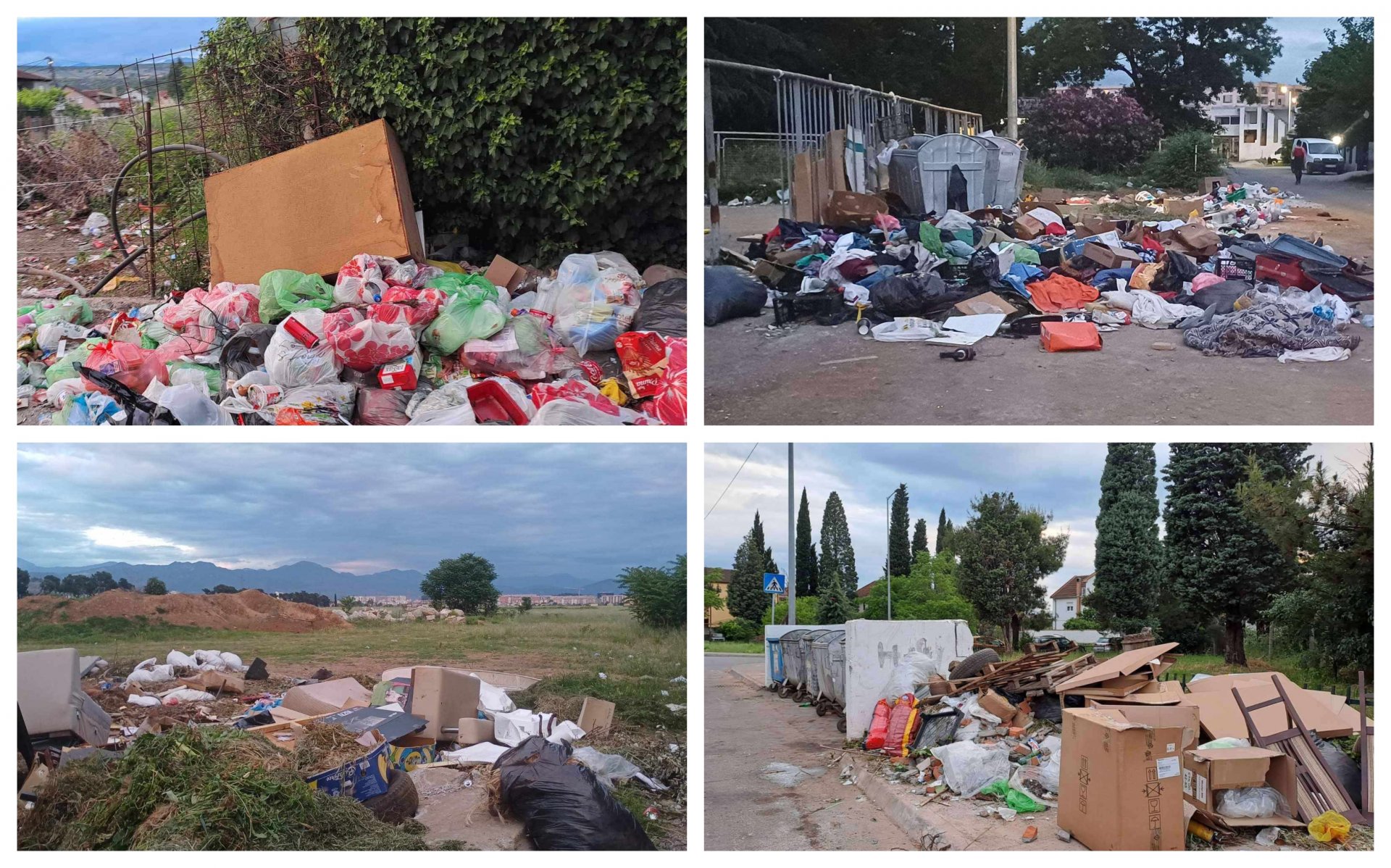 FOTO Smeće zatrpalo Podgoricu
