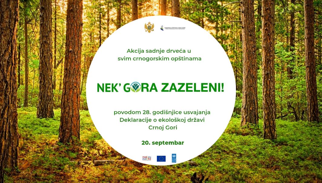 Obilježavanje 28 godina od proglašenja Crne Gore za ekološku državu: Nek' gora zazeleni!