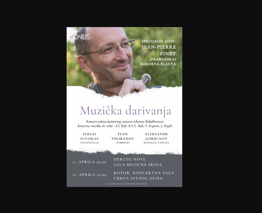 Muzička darivanja u Herceg Novom i Kotoru: Bahova velika muzička zagonetka