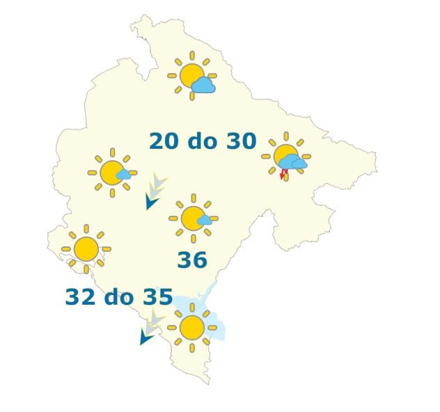 Danas do 36 stepeni