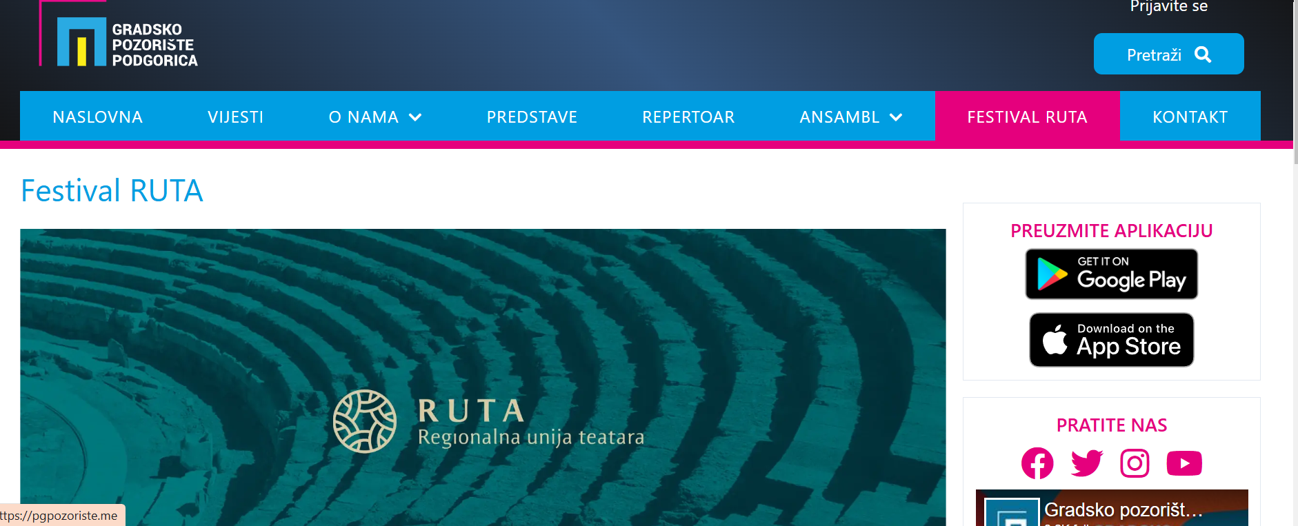 Anteni M potvrđeno: Gradsko pozorište istupa iz festivala RUTA