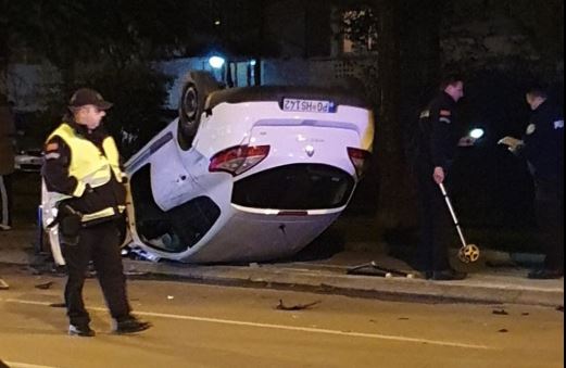 Podgorica:Prevrnuo se automobil, jedna osoba povrijeđena