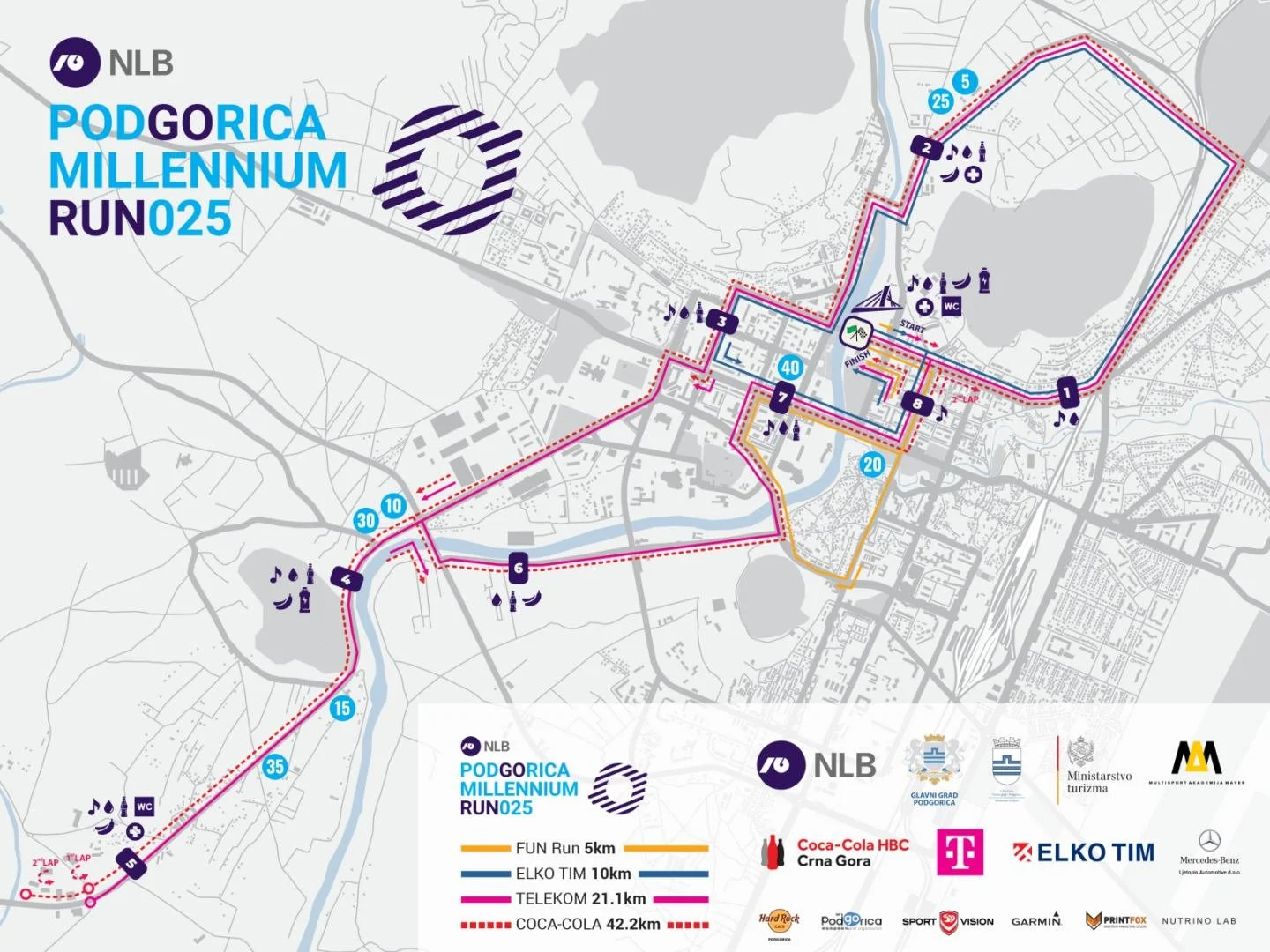 Pogledajte alternativne rute: Obustavlja se saobraćaj na više lokacija zbog trke NLB Podgorica Millenium Run