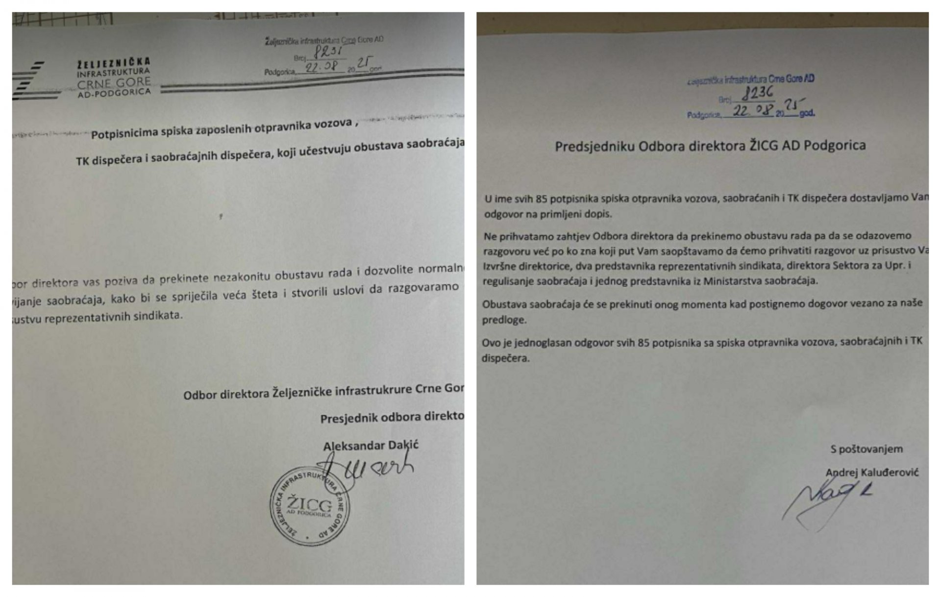 Grupa zaposlenih odbila poziv Odbora direktora da okončaju protest: Blokada željezničkog saobraćaja do ispunjenja zahtjeva