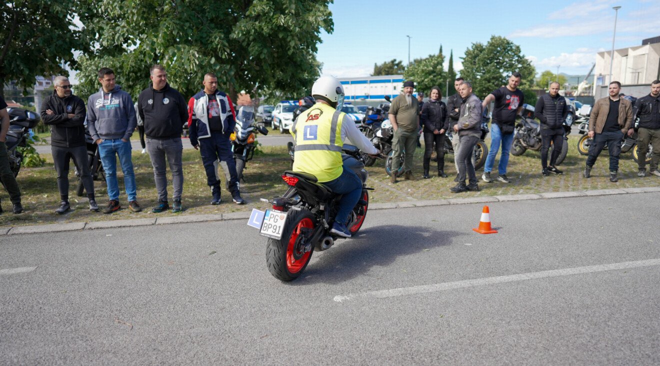 U Podgorici održan Čas bezbjedne vožnje za motocikliste