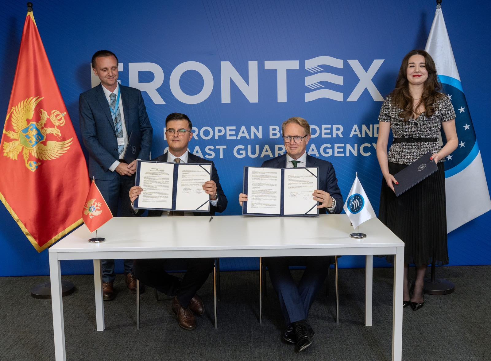 MUP Crne Gore i FRONTEX podigli saradnju na viši nivo: Šaranović i Lajtens potpisali Memorandum o žalbenim mehanizmima