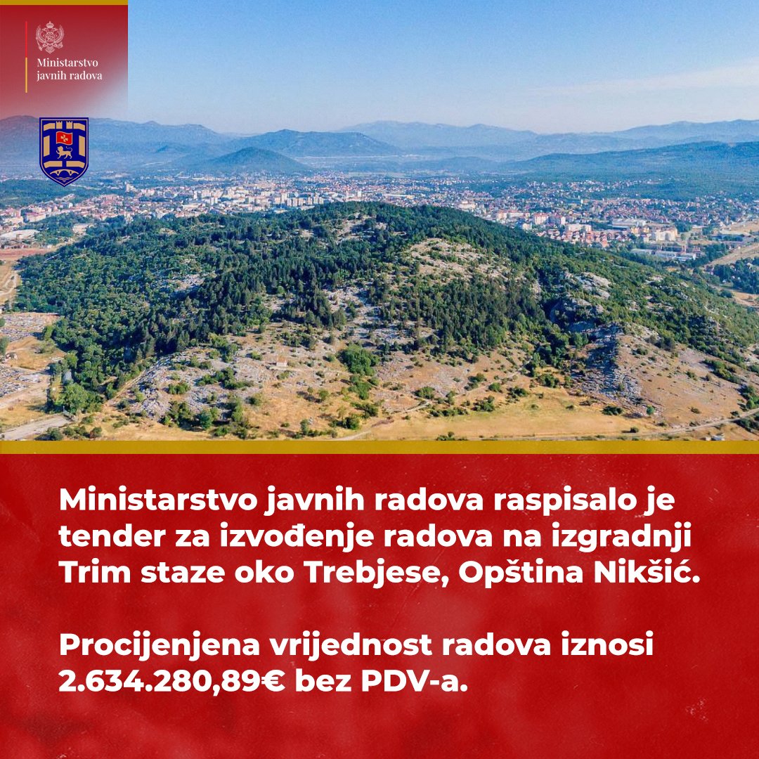 Raspisana javna nabavka za izgradnju Trim staze oko Trebjese