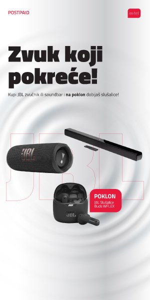 MTEL JBL akcija  - zvučnik ili soundbar + poklon slušalice